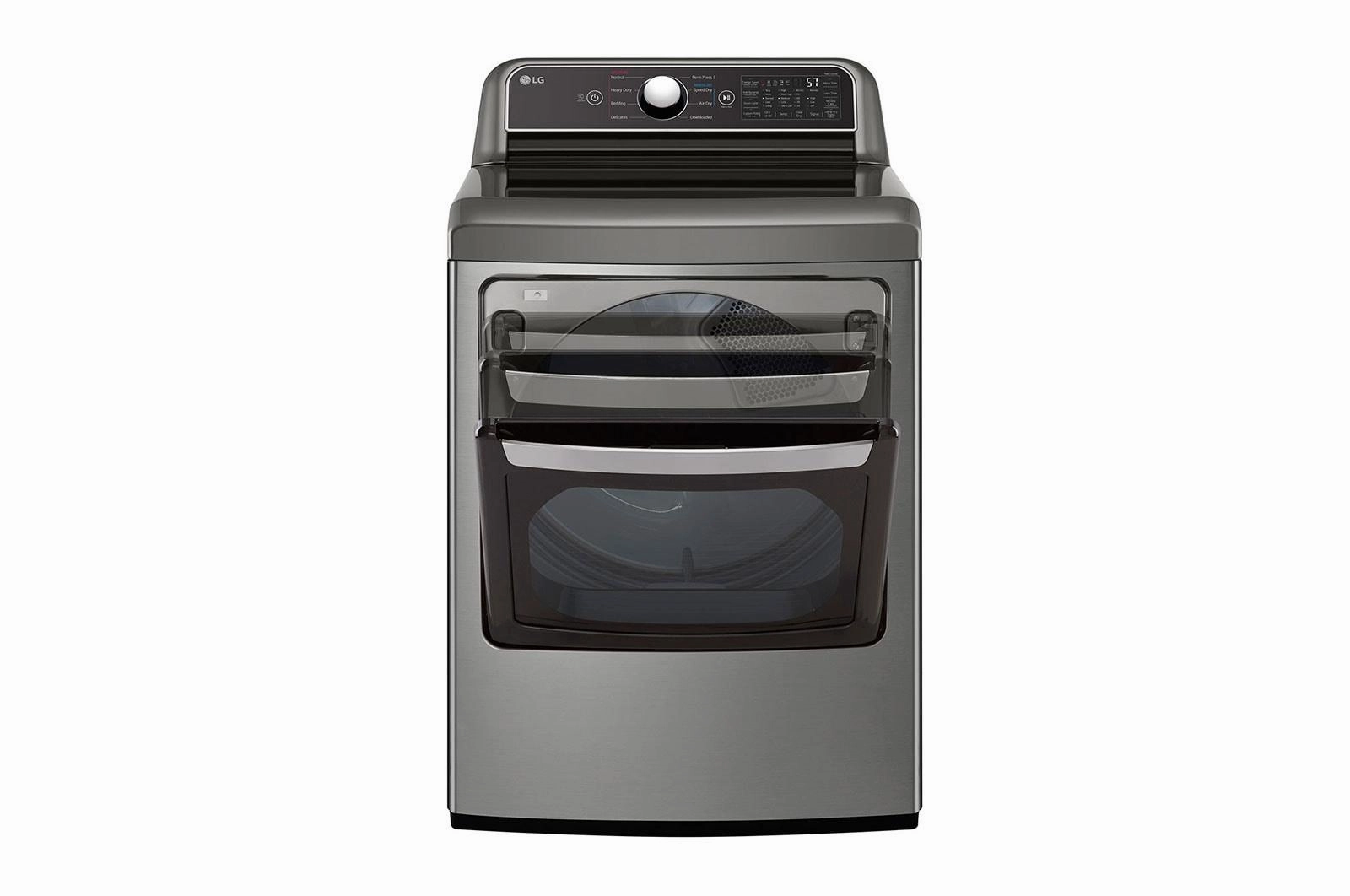 Lg DLE7400VE 7.3 Cu. Ft. Ultra Large Capacity Smart Wi-Fi Enabled Rear Control Electric Dryer With Easyload&#8482; Door