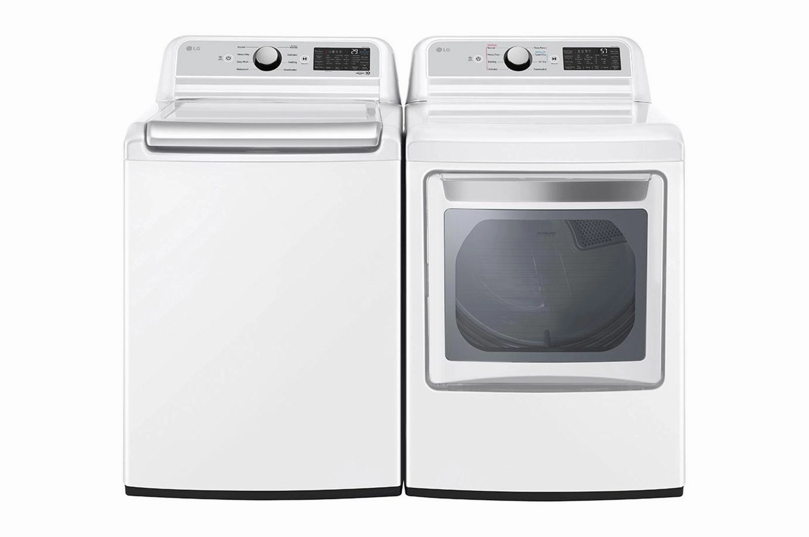 Lg DLE7400WE 7.3 Cu. Ft. Ultra Large Capacity Smart Wi-Fi Enabled Rear Control Electric Dryer With Easyload&#8482; Door