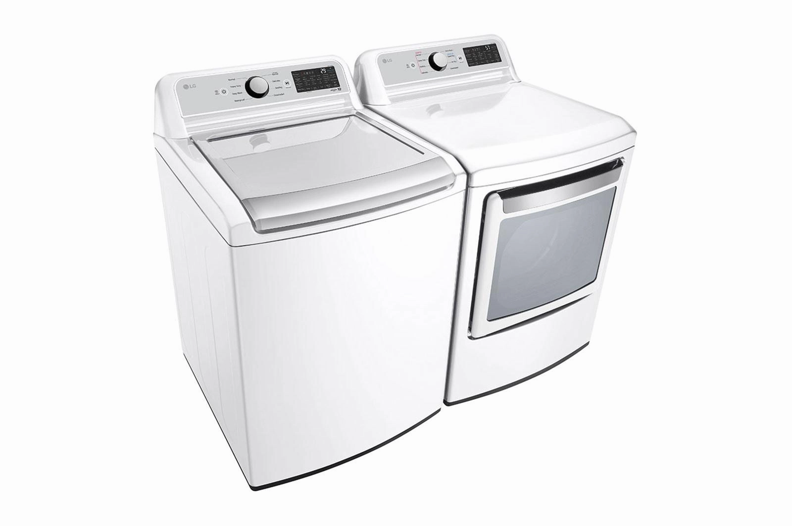 Lg DLE7400WE 7.3 Cu. Ft. Ultra Large Capacity Smart Wi-Fi Enabled Rear Control Electric Dryer With Easyload&#8482; Door