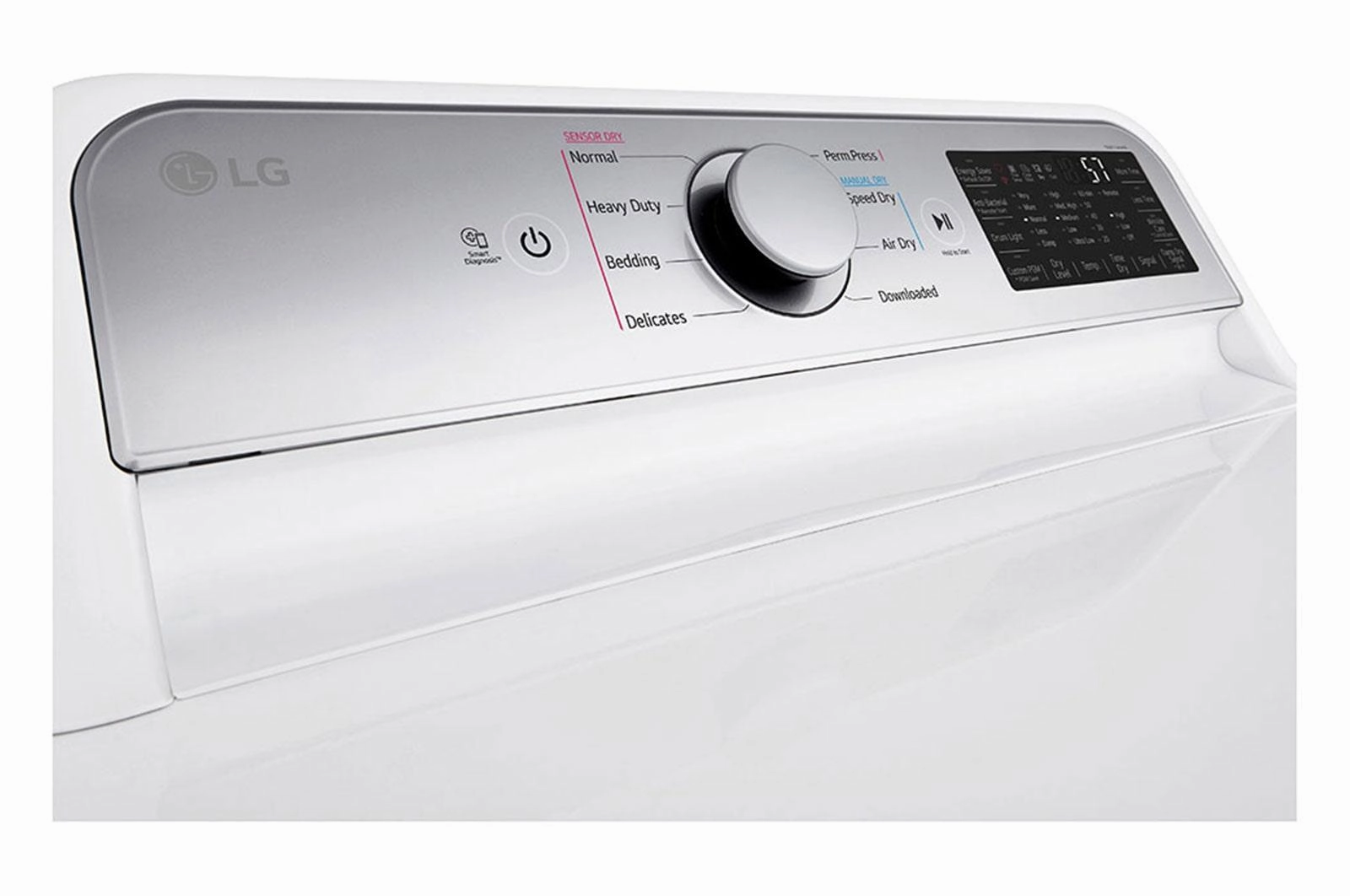 Lg DLE7400WE 7.3 Cu. Ft. Ultra Large Capacity Smart Wi-Fi Enabled Rear Control Electric Dryer With Easyload&#8482; Door