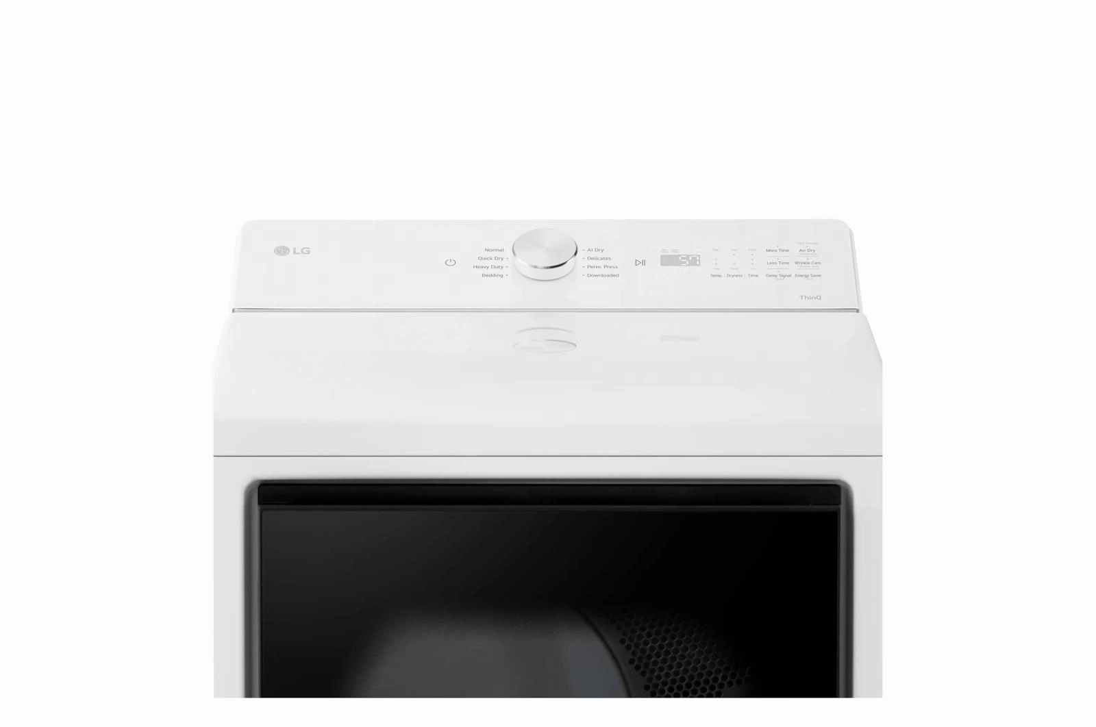 Lg DLE8200W 7.3 Cu. Ft. Ultra Large Capacity Rear Control Electric Dryer With Ai Sensing And Thinq Smart Features