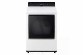 Lg DLE8400WE 7.3 Cu. Ft. Ultra Large Capacity Rear Control Electric Dryer With Lg Easyload&#8482; Door And Ai Sensing