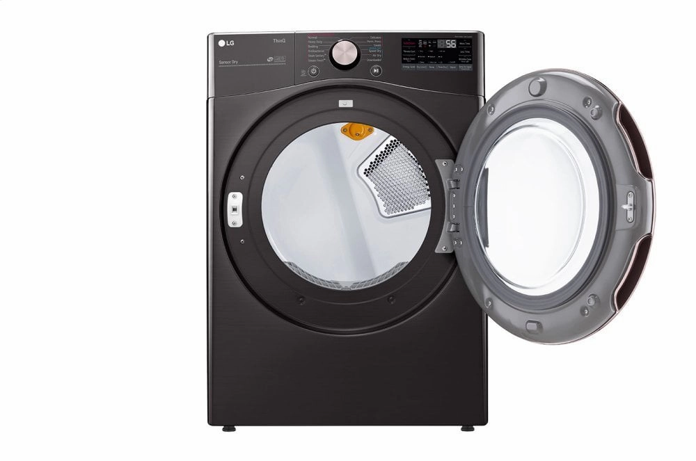 Lg DLEX4000B 7.4 Cu. Ft. Ultra Large Capacity Smart Wi-Fi Enabled Front Load Electric Dryer With Turbosteam&#8482; And Built-In Intelligence