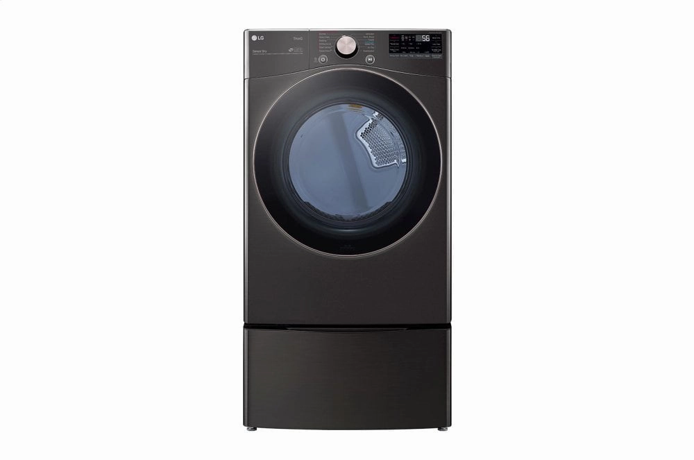Lg DLEX4000B 7.4 Cu. Ft. Ultra Large Capacity Smart Wi-Fi Enabled Front Load Electric Dryer With Turbosteam&#8482; And Built-In Intelligence