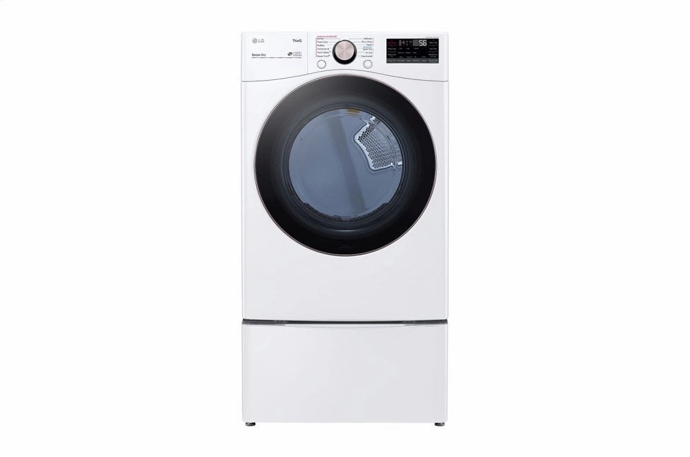Lg DLEX4000W 7.4 Cu. Ft. Ultra Large Capacity Smart Wi-Fi Enabled Front Load Electric Dryer With Turbosteam&#8482; And Built-In Intelligence
