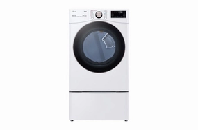 Lg DLEX4000W 7.4 Cu. Ft. Ultra Large Capacity Smart Wi-Fi Enabled Front Load Electric Dryer With Turbosteam&#8482; And Built-In Intelligence