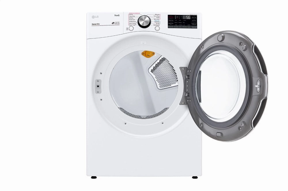 Lg DLEX4200W 7.4 Cu. Ft. Ultra Large Capacity Smart Wi-Fi Enabled Front Load Electric Dryer With Turbosteam&#8482; And Built-In Intelligence