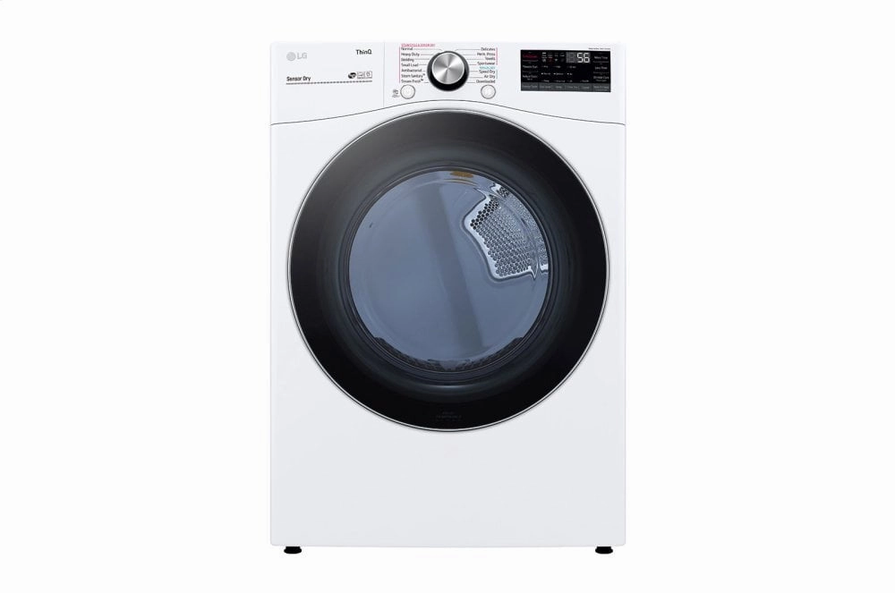 Lg DLEX4200W 7.4 Cu. Ft. Ultra Large Capacity Smart Wi-Fi Enabled Front Load Electric Dryer With Turbosteam&#8482; And Built-In Intelligence