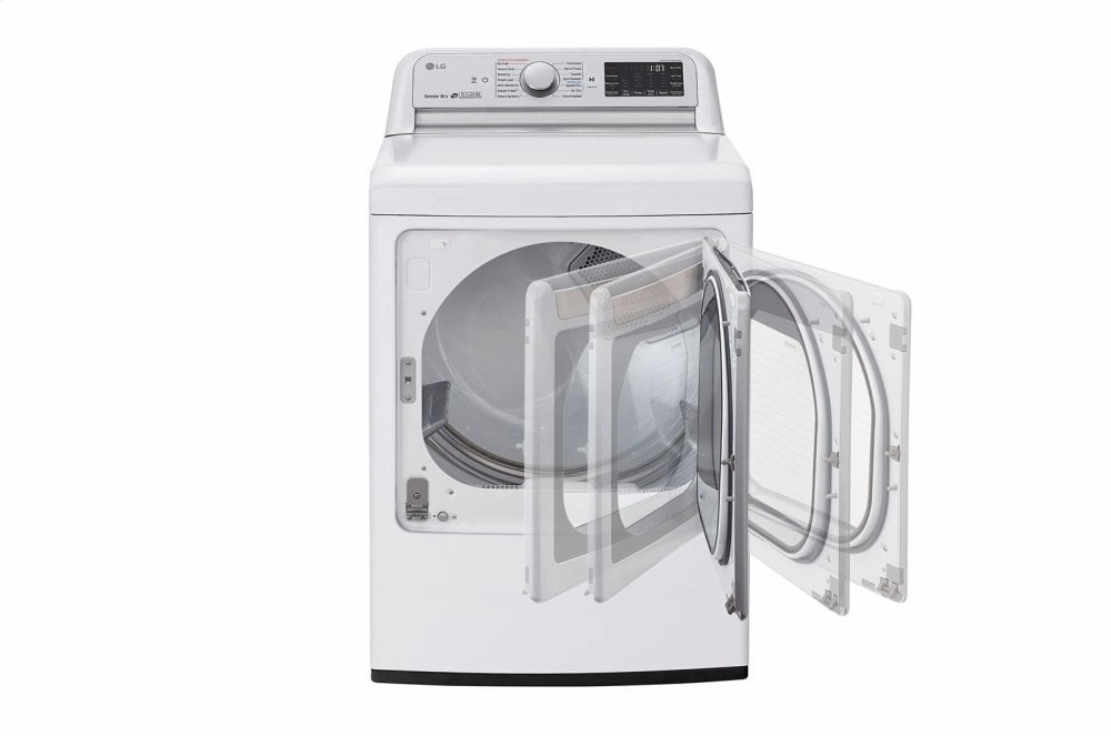Lg DLEX7800WE 7.3 Cu.Ft. Smart Wi-Fi Enabled Electric Dryer With Turbosteam&#8482;