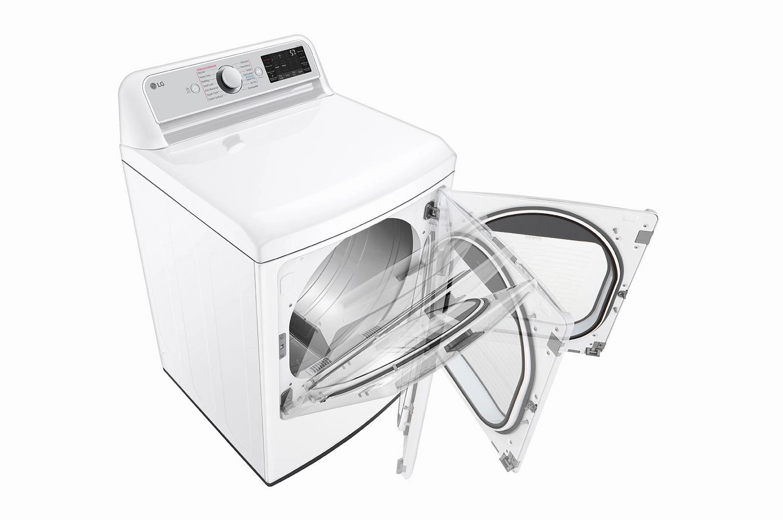 Lg DLEX7900WE 7.3 Cu. Ft. Ultra Large Capacity Smart Wi-Fi Enabled Rear Control Electric Dryer With Turbosteam&#8482;