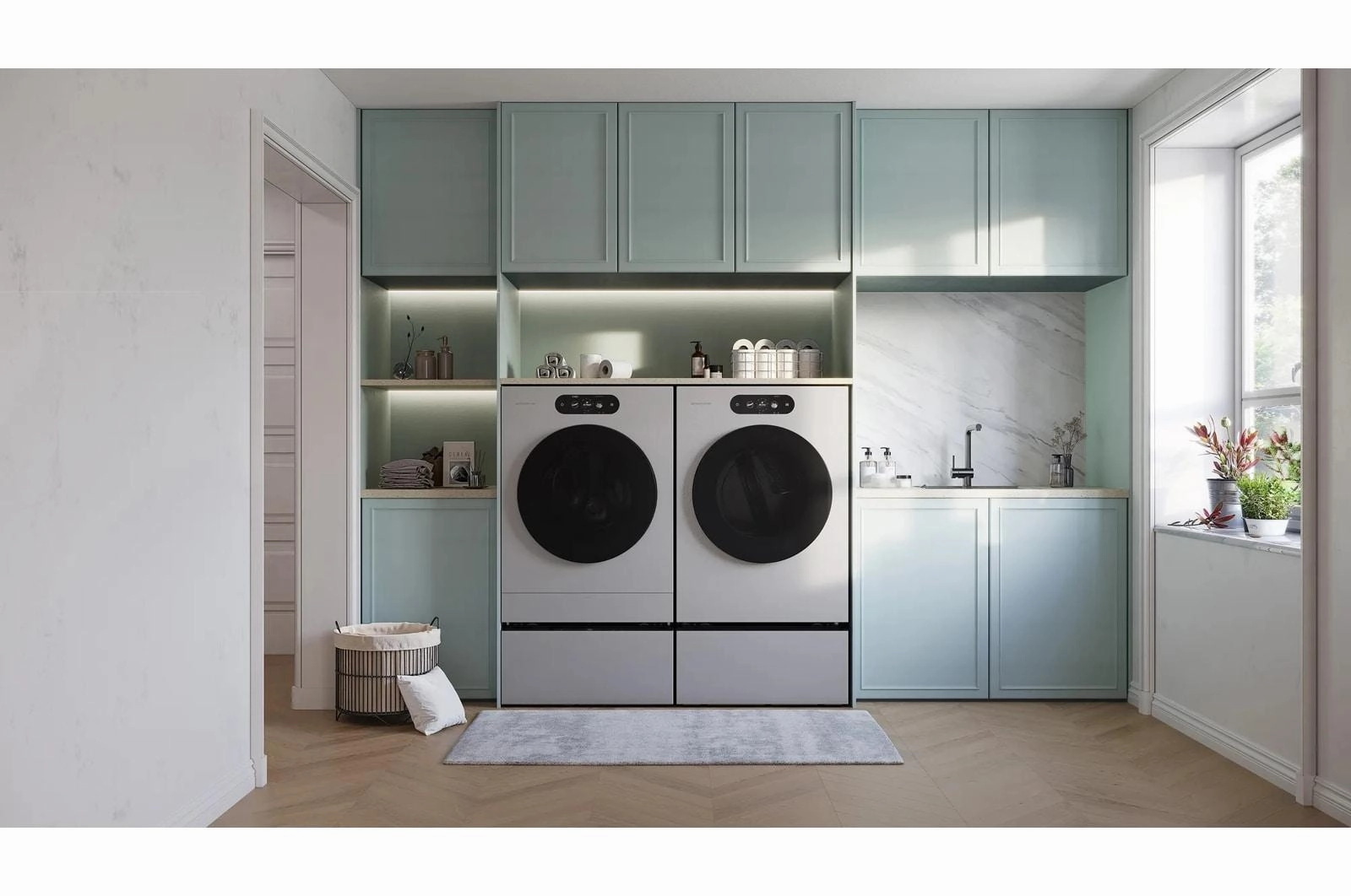 Lg DLEX9900S Lg Signature 9.0 Cu. Ft. Mega Capacity Smart Front Load Electric Dryer With Built-In Intelligence, Turbosteam And Touch Lcd Control