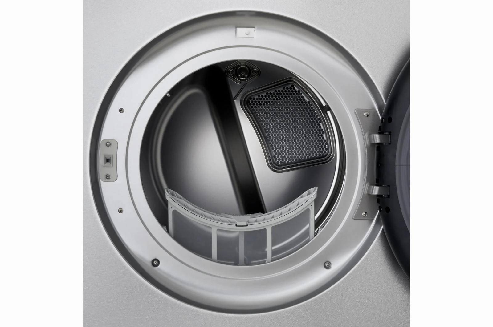 Lg DLEX9900S Lg Signature 9.0 Cu. Ft. Mega Capacity Smart Front Load Electric Dryer With Built-In Intelligence, Turbosteam And Touch Lcd Control