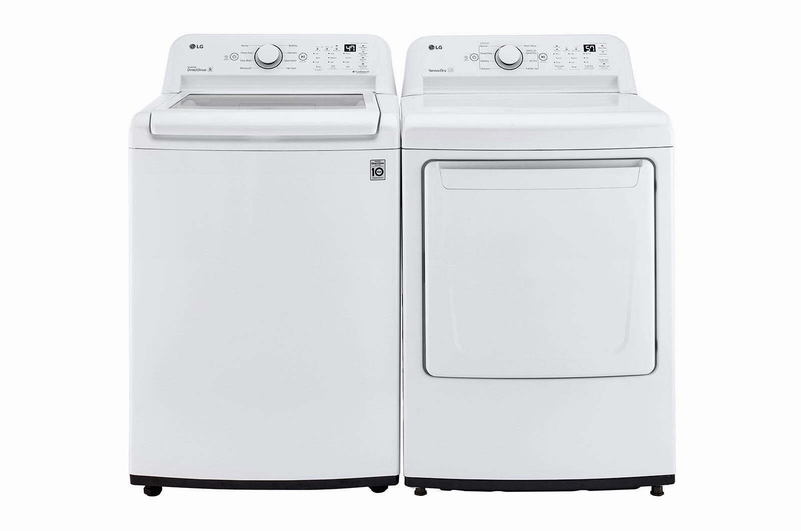 Lg DLG7001W 7.3 Cu. Ft. Ultra Large Capacity Top Load Gas Dryer With Sensor Dry Technology