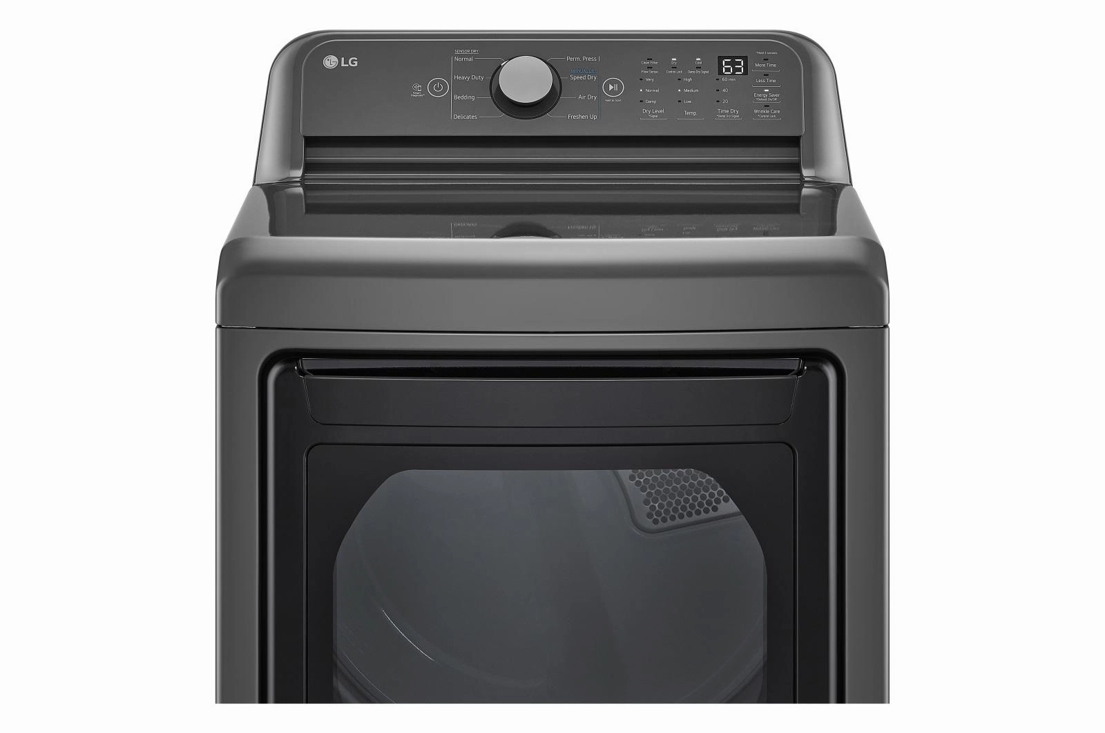 Lg DLG7151M 7.3 Cu. Ft. Top Load Energy Star Gas Dryer With Sensor Dry, Flowsense & Clean Filter Indicators
