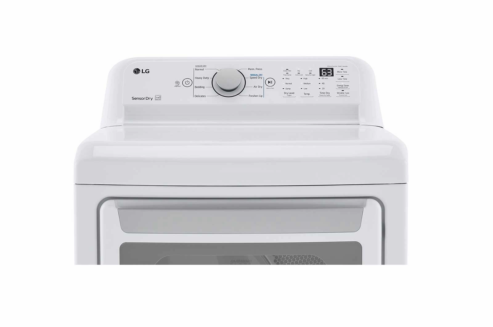 Lg DLG7151W 7.3 Cu. Ft. Ultra Large Capacity Gas Dryer With Sensor Dry Technology
