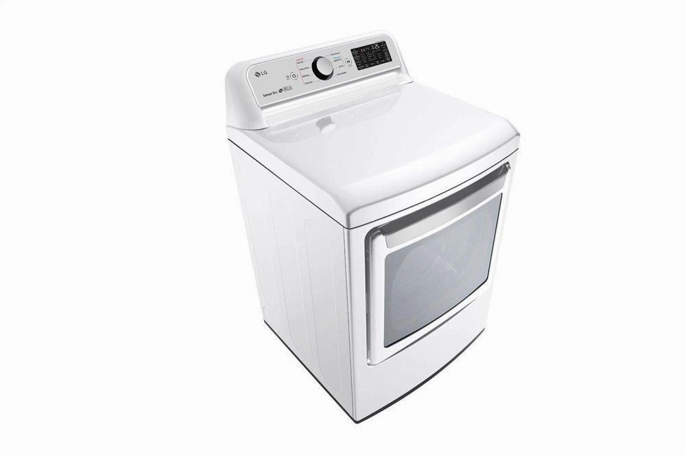 Lg DLG7301WE 7.3 Cu. Ft. Smart Wi-Fi Enabled Gas Dryer With Sensor Dry Technology