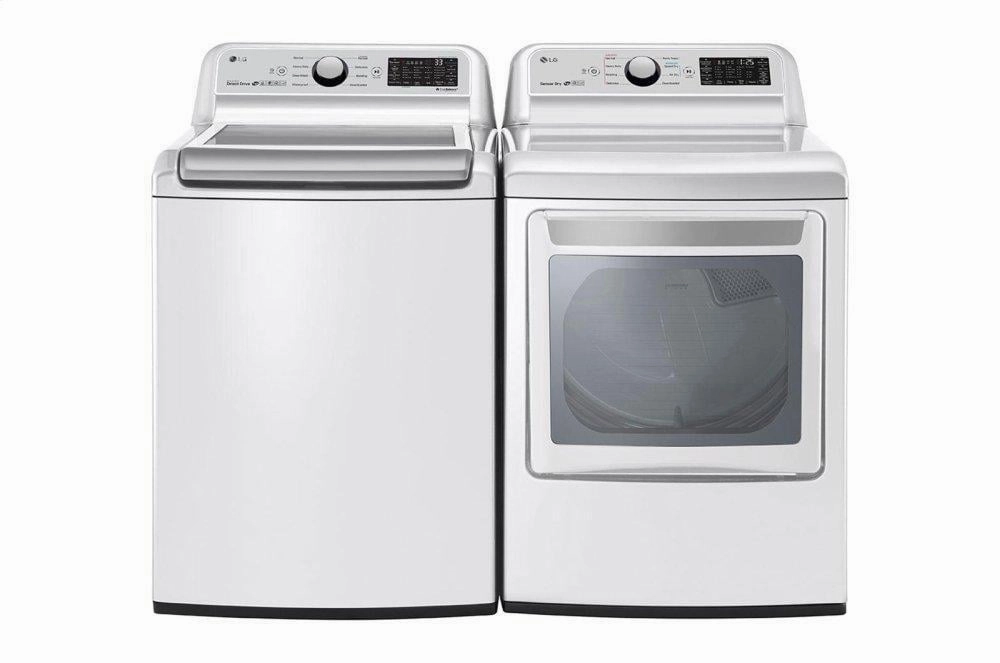 Lg DLG7301WE 7.3 Cu. Ft. Smart Wi-Fi Enabled Gas Dryer With Sensor Dry Technology