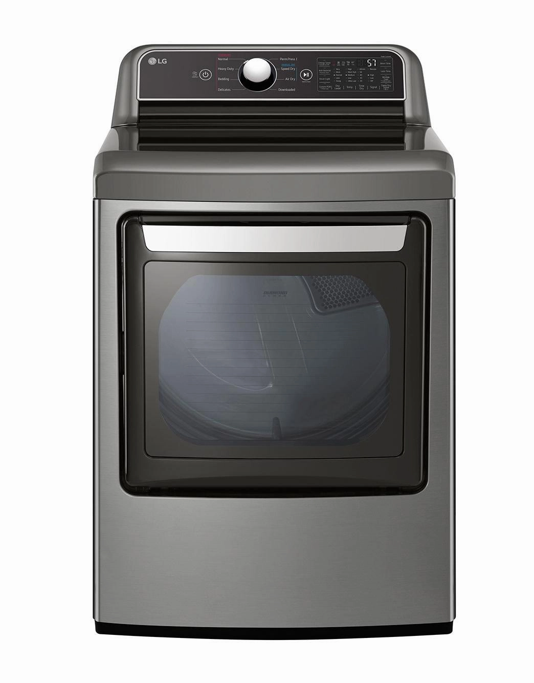 Lg DLG7401VE 7.3 Cu. Ft. Ultra Large Capacity Smart Wi-Fi Enabled Rear Control Gas Dryer With Easyload&#8482; Door