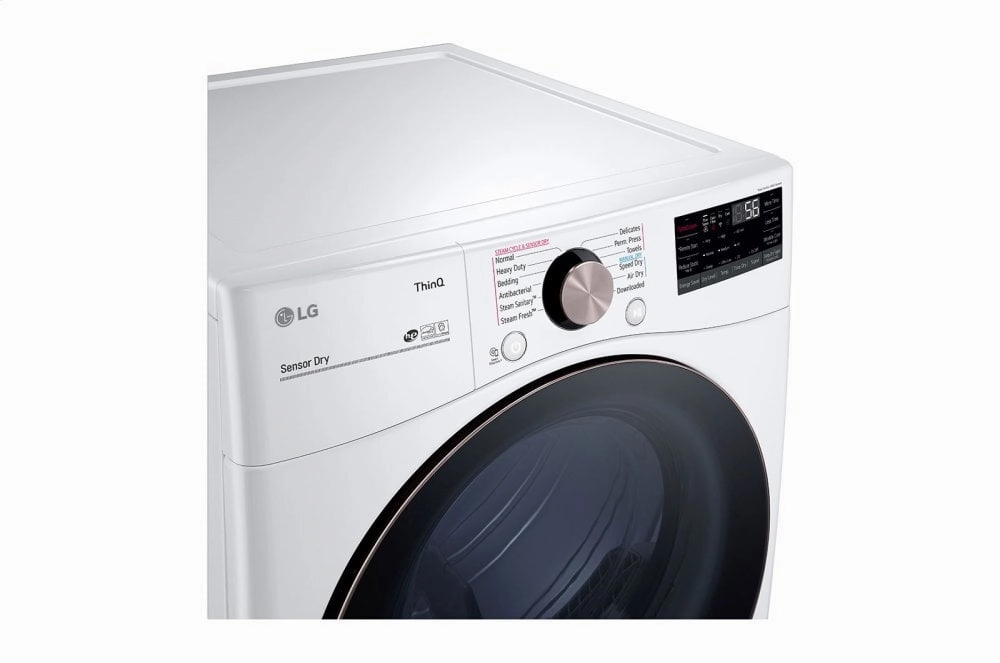 Lg DLGX4001W 7.4 Cu. Ft. Ultra Large Capacity Smart Wi-Fi Enabled Front Load Gas Dryer With Turbosteam&#8482; And Built-In Intelligence
