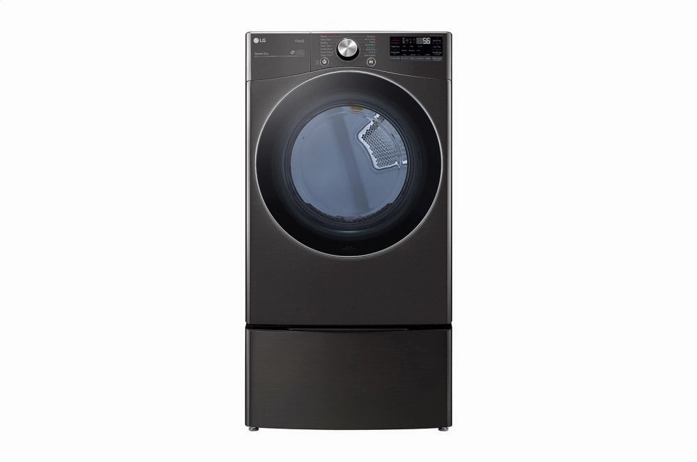 Lg DLGX4201B 7.4 Cu. Ft. Ultra Large Capacity Smart Wi-Fi Enabled Front Load Gas Dryer With Turbosteam&#8482; And Built-In Intelligence