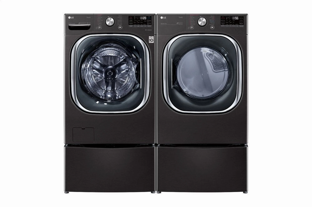 Lg DLGX4501B 7.4 Cu. Ft. Ultra Large Capacity Smart Wi-Fi Enabled Front Load Gas Dryer With Turbosteam&#8482; And Built-In Intelligence