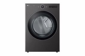 Lg DLGX6701B 7.4 Cu. Ft. Ultra Large Capacity Smart Wi-Fi Enabled Front Load Gas Dryer With Turbosteam&#8482; And Built-In Intelligence