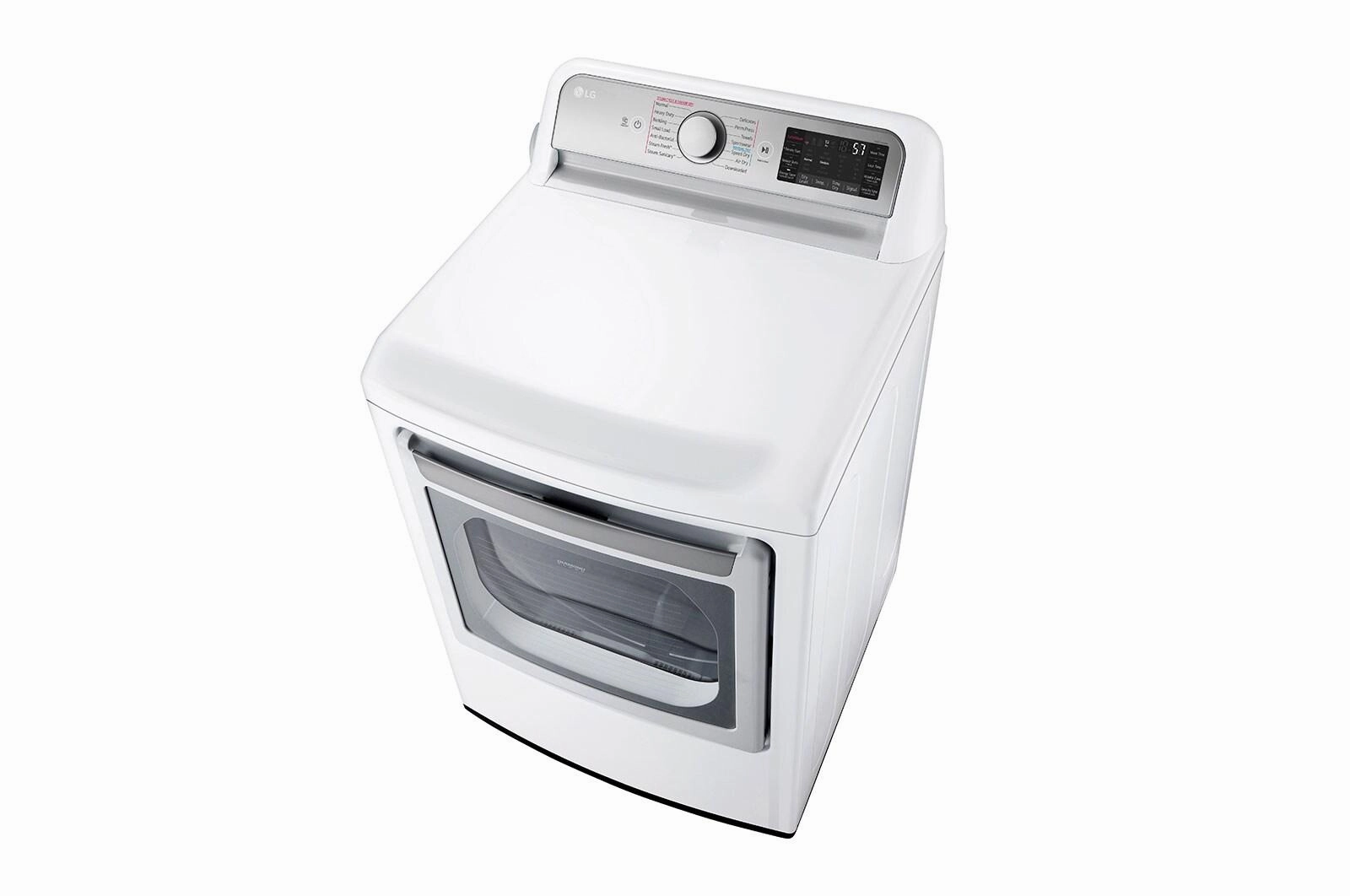 Lg DLGX7901WE 7.3 Cu. Ft. Ultra Large Capacity Smart Wi-Fi Enabled Rear Control Gas Dryer With Turbosteam&#8482;