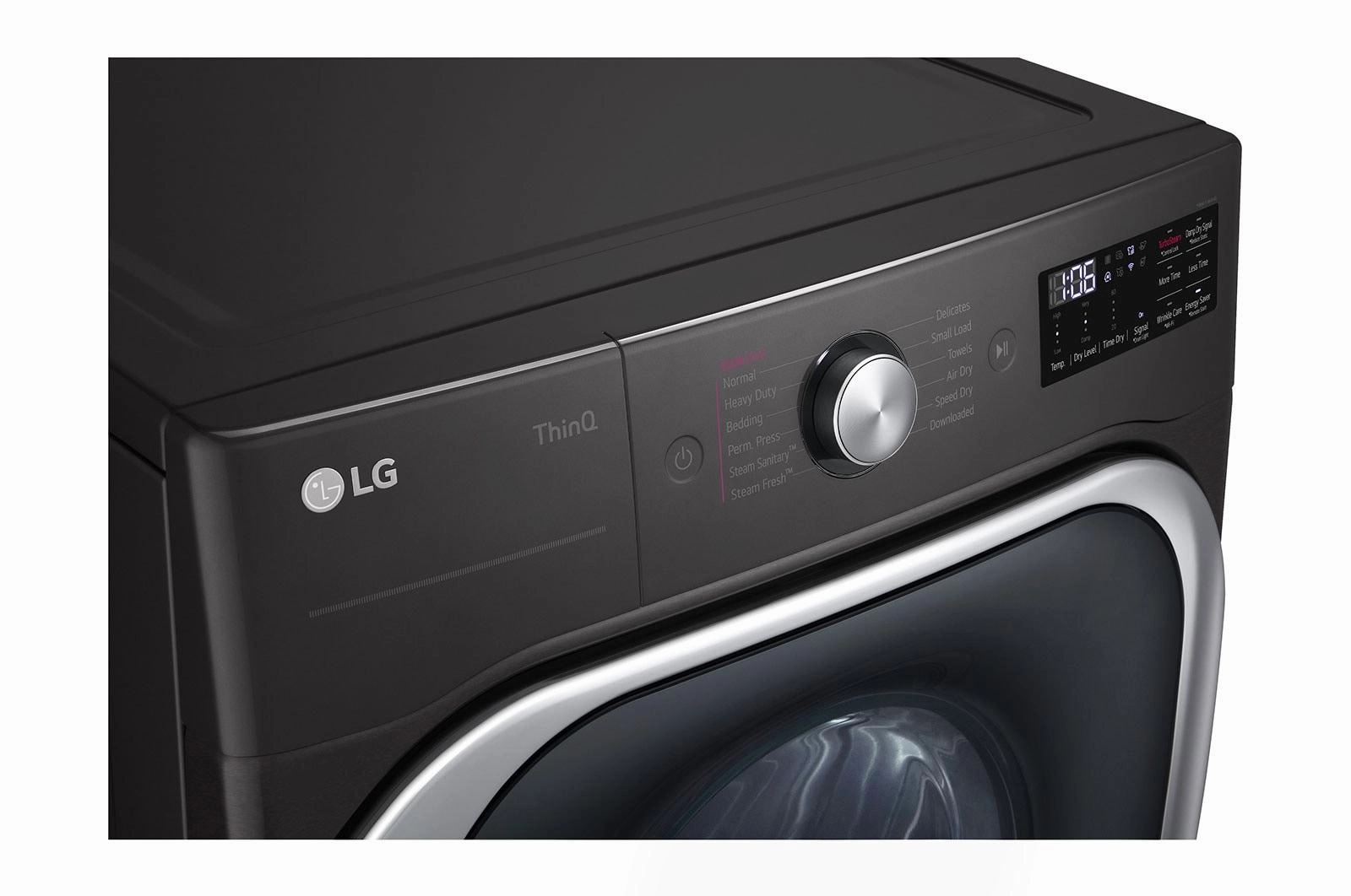 Lg DLGX8901B 9.0 Cu. Ft. Mega Capacity Smart Wi-Fi Enabled Front Load Gas Dryer With Turbosteam&#8482; And Built-In Intelligence