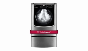 Lg DLGX9001V 9.0 Cu. Ft. Large Smart Wi-Fi Enabled Gas Dryer W/ Turbosteam&#8482;