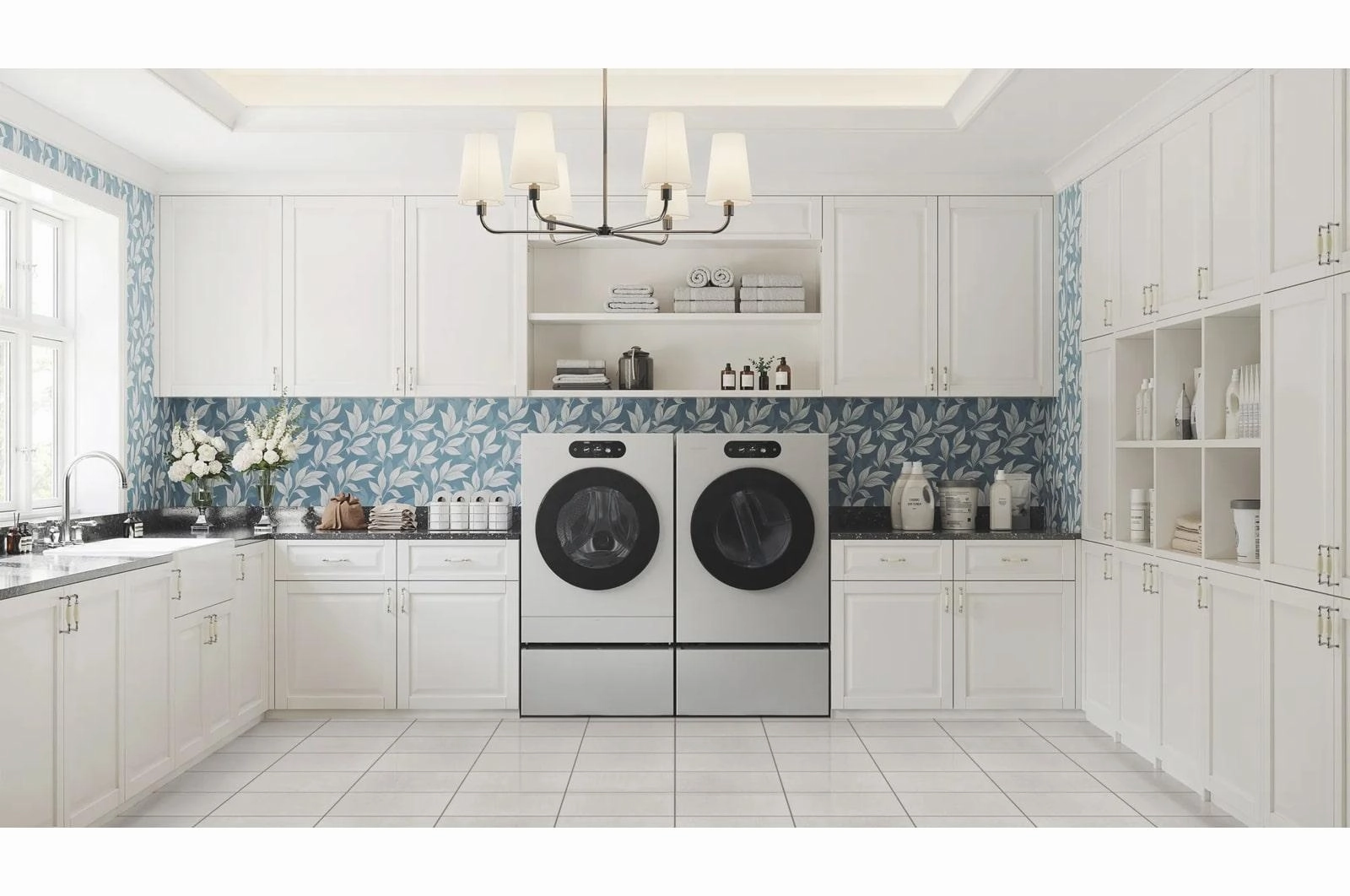 Lg DLGX9901S Lg Signature 9.0 Cu. Ft. Mega Capacity Smart Front Load Gas Dryer With Built-In Intelligence, Turbosteam And Touch Lcd Control