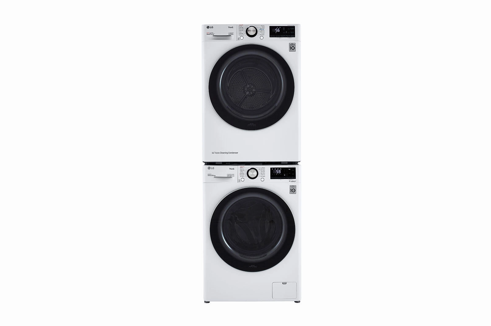 Lg DLHC1455W 4.2 Cu.Ft. Smart Wi-Fi Enabled Compact Front Load Dryer With Dual Inverter Heatpump&#8482; Technology