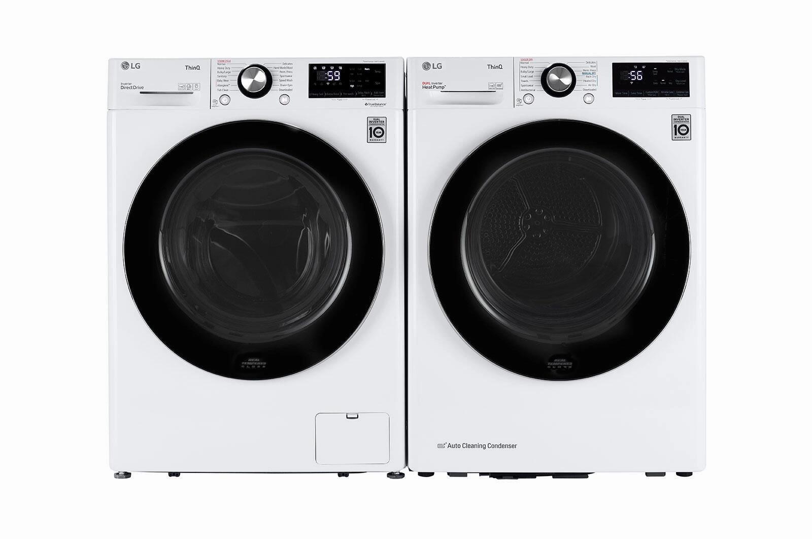 Lg DLHC1455W 4.2 Cu.Ft. Smart Wi-Fi Enabled Compact Front Load Dryer With Dual Inverter Heatpump&#8482; Technology