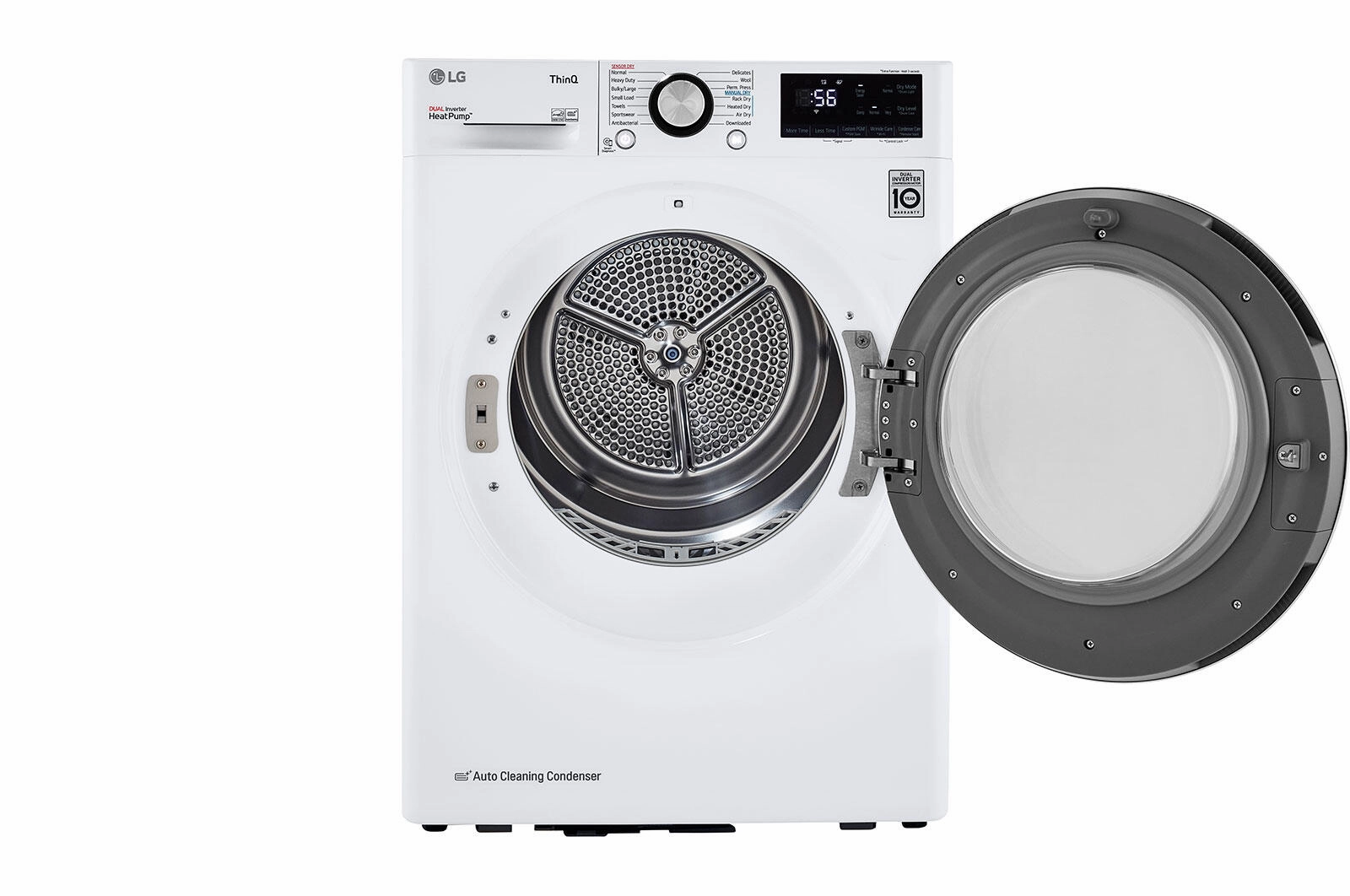 Lg DLHC1455W 4.2 Cu.Ft. Smart Wi-Fi Enabled Compact Front Load Dryer With Dual Inverter Heatpump&#8482; Technology