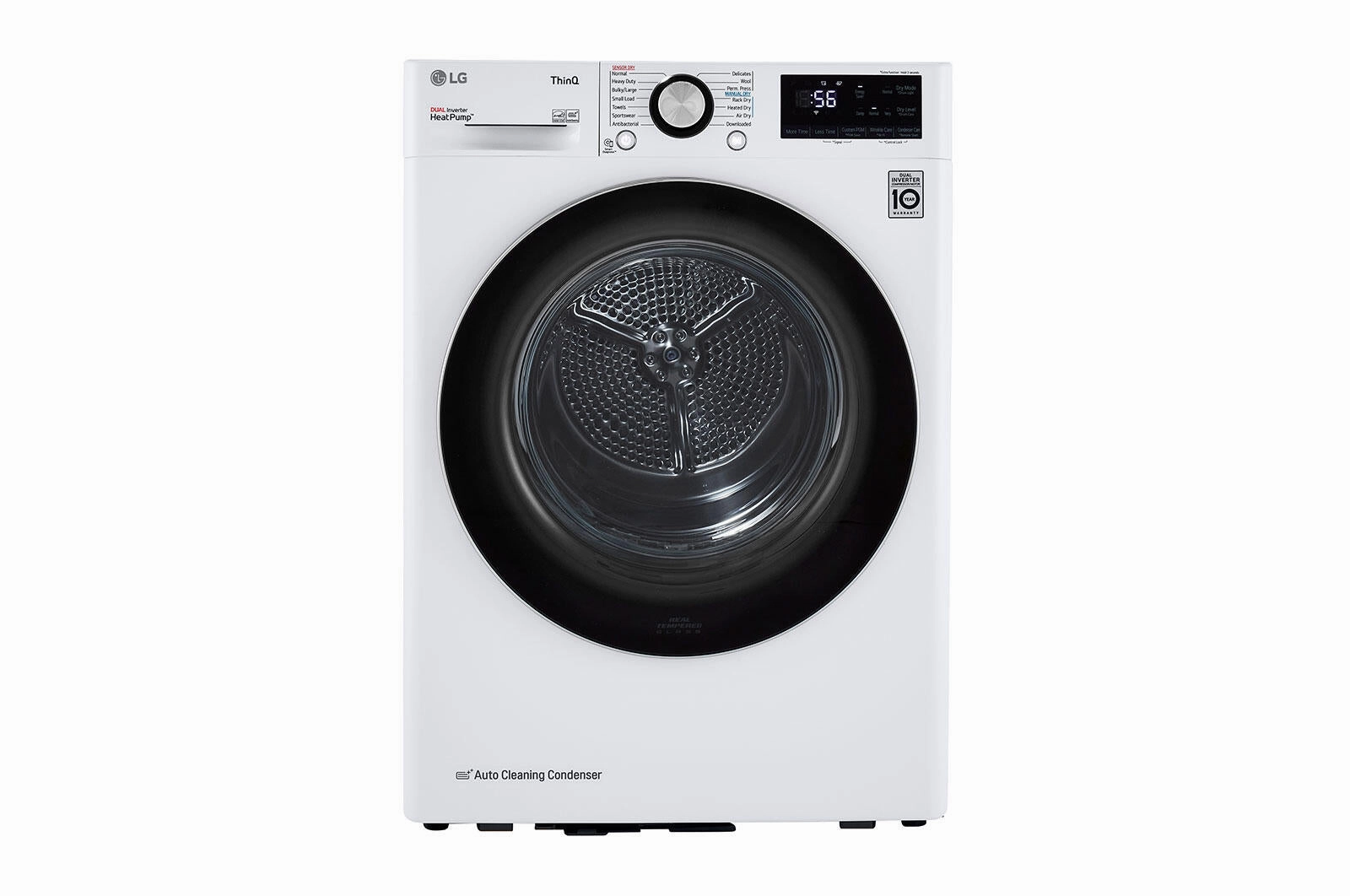 Lg DLHC1455W 4.2 Cu.Ft. Smart Wi-Fi Enabled Compact Front Load Dryer With Dual Inverter Heatpump&#8482; Technology
