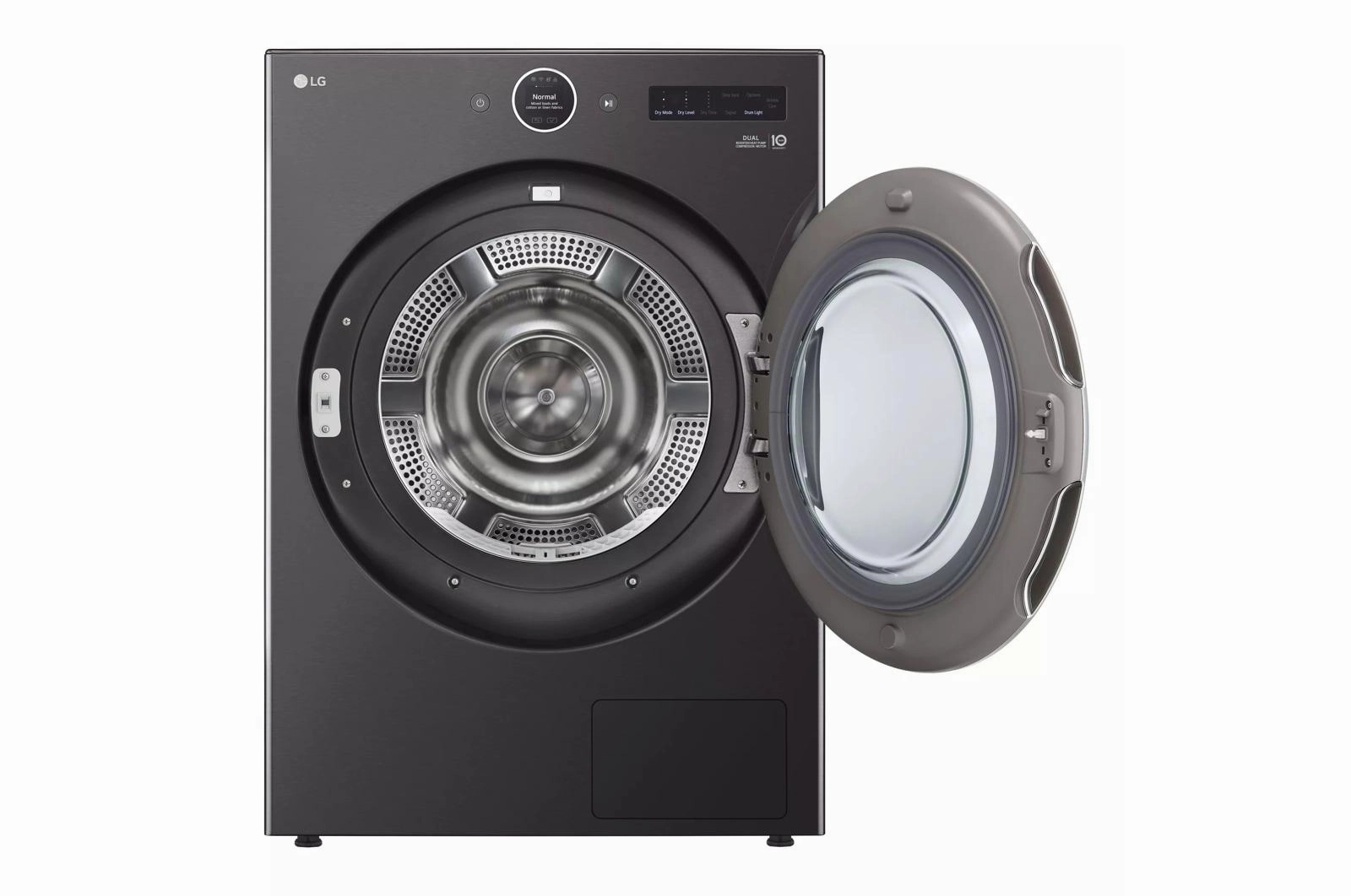 Lg DLHC5502B 7.8 Cu. Ft. Mega Capacity Smart Front Load Dryer With Dual Inverter Heatpump&#8482; Technology And Inverter Direct Drive Motor System