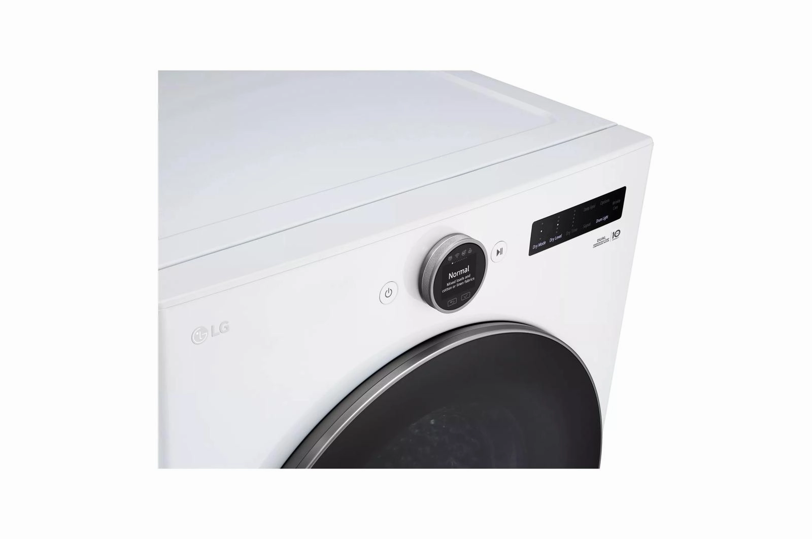 Lg DLHC5502W 7.8 Cu. Ft. Mega Capacity Smart Front Load Dryer With Dual Inverter Heatpump&#8482; Technology And Inverter Direct Drive Motor System