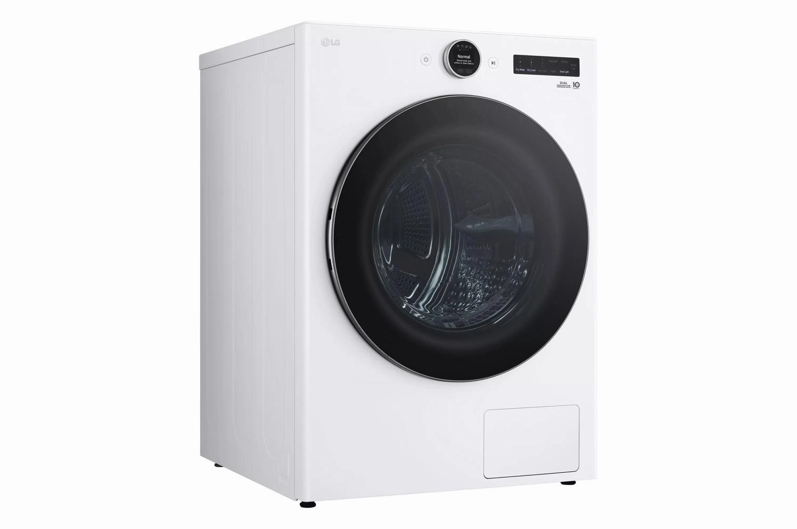 Lg DLHC5502W 7.8 Cu. Ft. Mega Capacity Smart Front Load Dryer With Dual Inverter Heatpump&#8482; Technology And Inverter Direct Drive Motor System