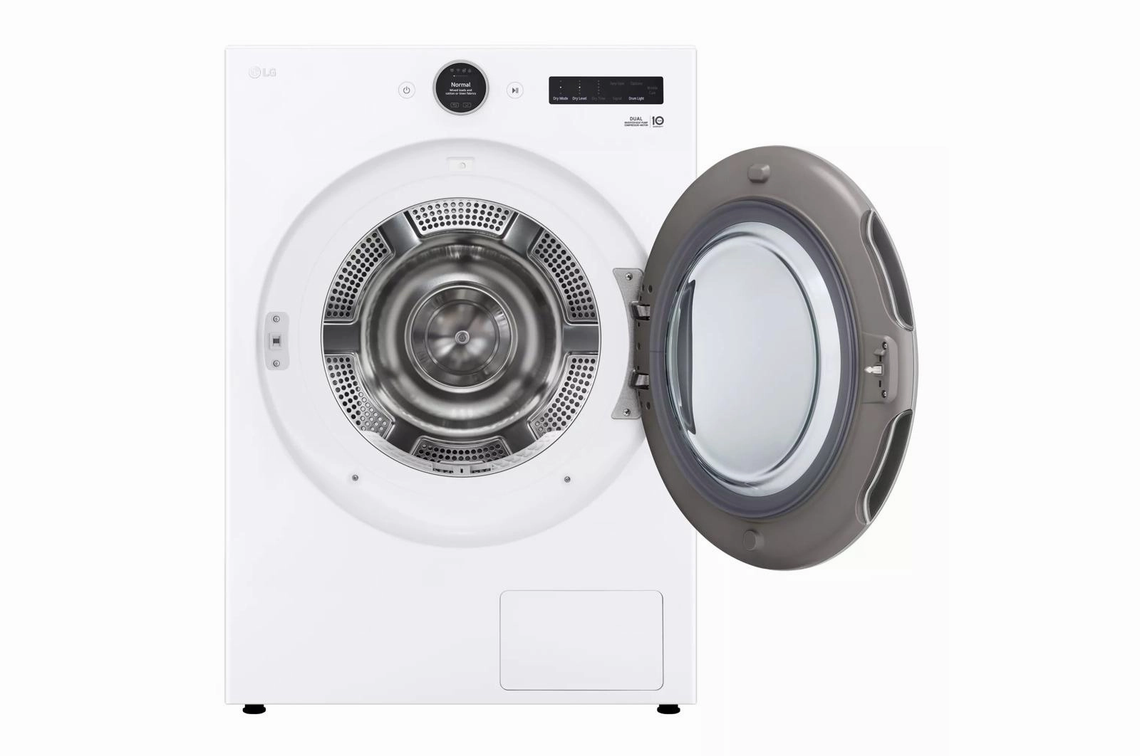 Lg DLHC5502W 7.8 Cu. Ft. Mega Capacity Smart Front Load Dryer With Dual Inverter Heatpump&#8482; Technology And Inverter Direct Drive Motor System