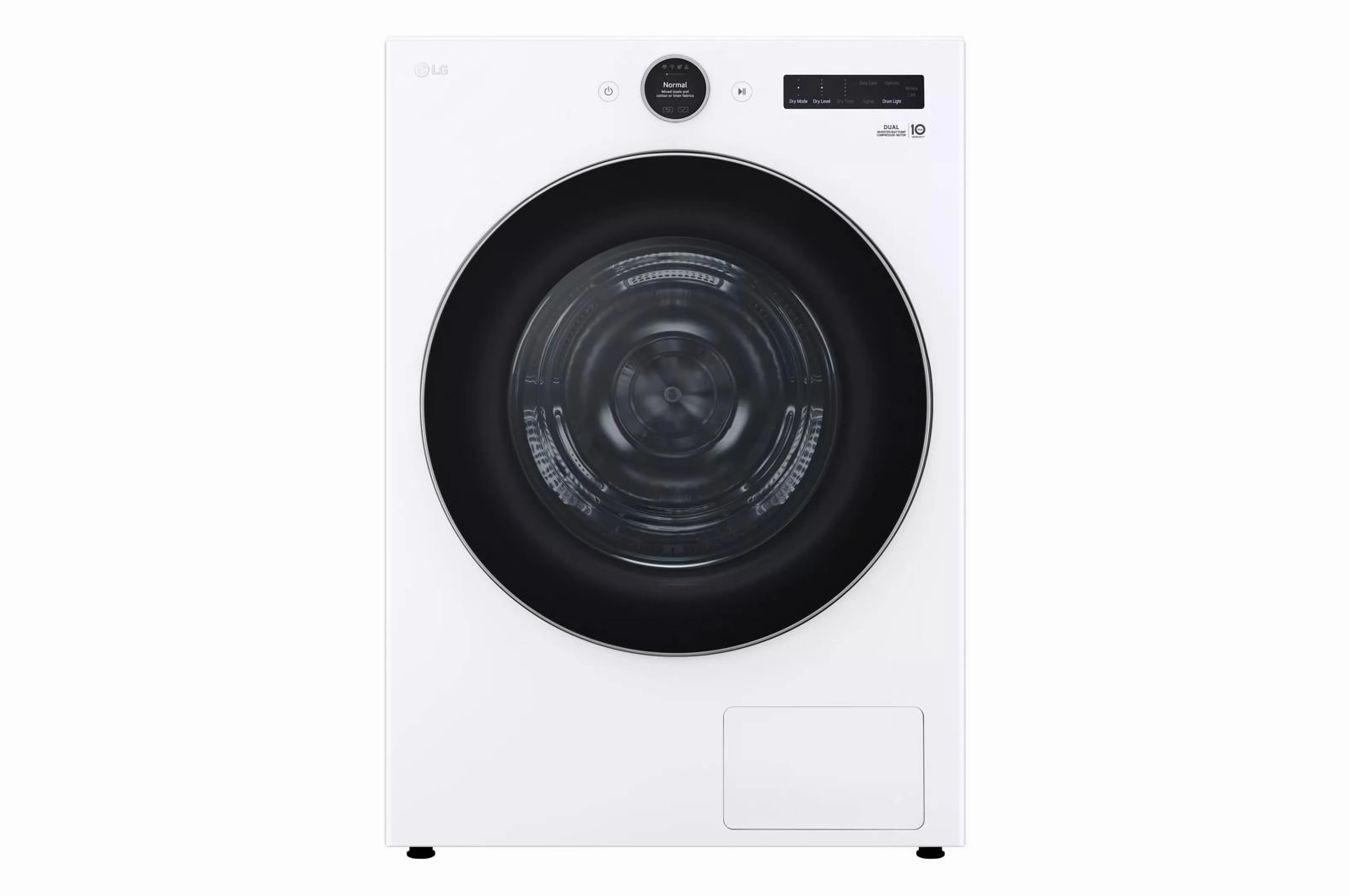 Lg DLHC5502W 7.8 Cu. Ft. Mega Capacity Smart Front Load Dryer With Dual Inverter Heatpump&#8482; Technology And Inverter Direct Drive Motor System