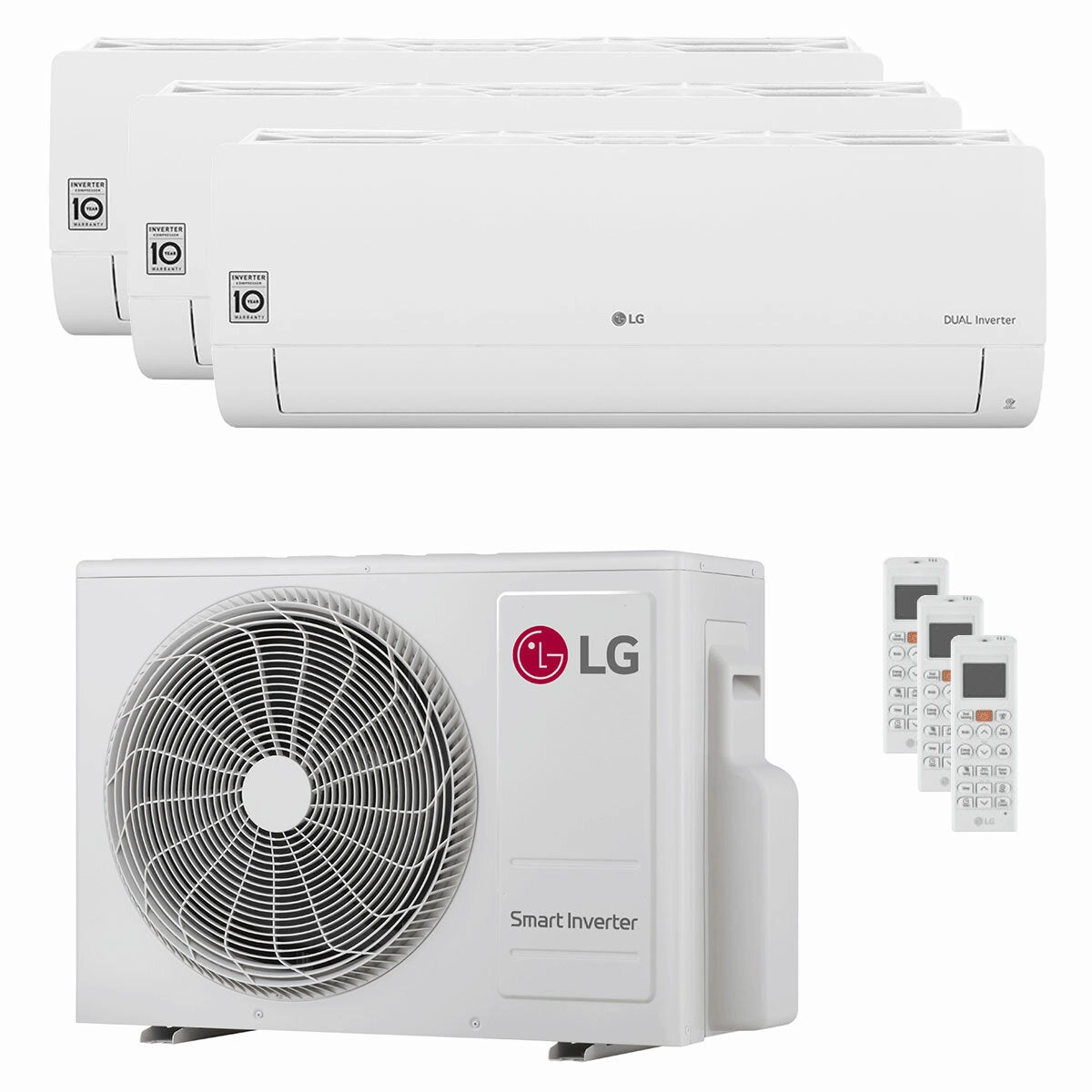 LG DUALCOOL Libero Smart trial split air conditioner 7000 7000 7000 BTU inverter A    wifi external unit 6.15 kW