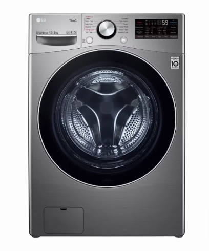 LG F2515RTGV 15/8kg Front Load Washer Dryer with AI Direct Drive and TurboWash Technology