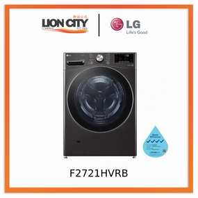 LG F2721HVRB 21/12kg, AI Direct Drive Front Load Washer Dryer in Black Steel *Pre-order