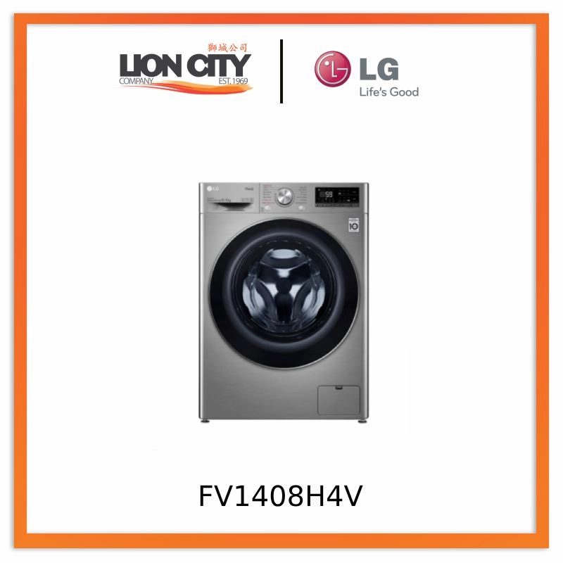 LG FV1408H4V AI DD Front Load Combo Washer Dryer (8/6kg)