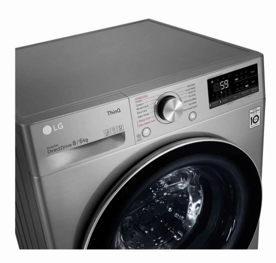 LG FV1408H4V AI DD Front Load Combo Washer Dryer (8/6kg)