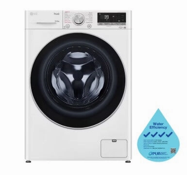 LG FV1410H3W 10/6kg, AI Direct Drive Front Load Washer Dryer