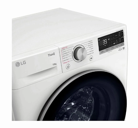 LG FV1410S3WA 10kg AI Direct Drive Front Load Washing Machine, White