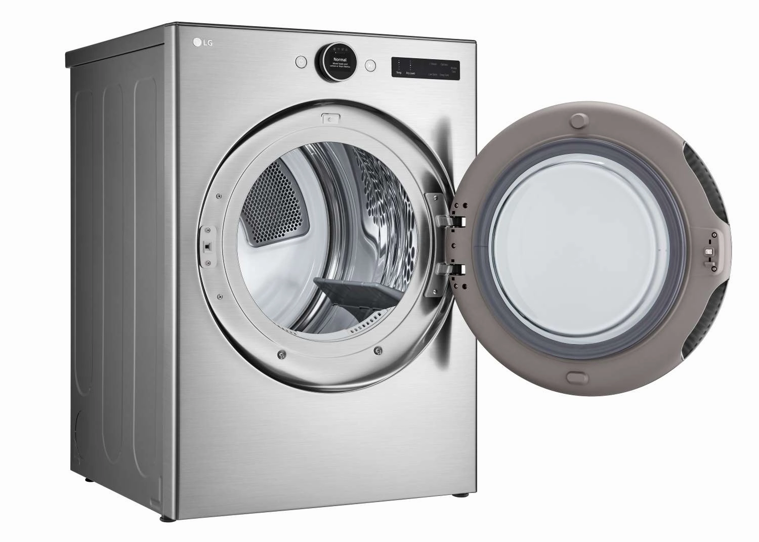 LG Graphite Steel 7.4 cu. ft. Ultra Large Capacity Smart Front Load Dryer with Built-In Intelligence & TurboSteam - DLEX5500V