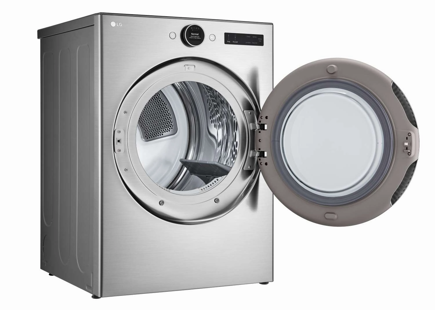 LG Graphite Steel 7.4 cu. ft. Ultra Large Capacity Smart Front Load Gas Dryer with Built-In Intelligence & TurboSteam - DLGX5501V