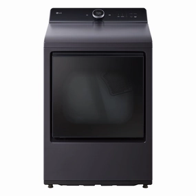 LG Matte Black Electric Dryer with EasyLoad Door (7.3 Cu.ft) - DLEX8600BE