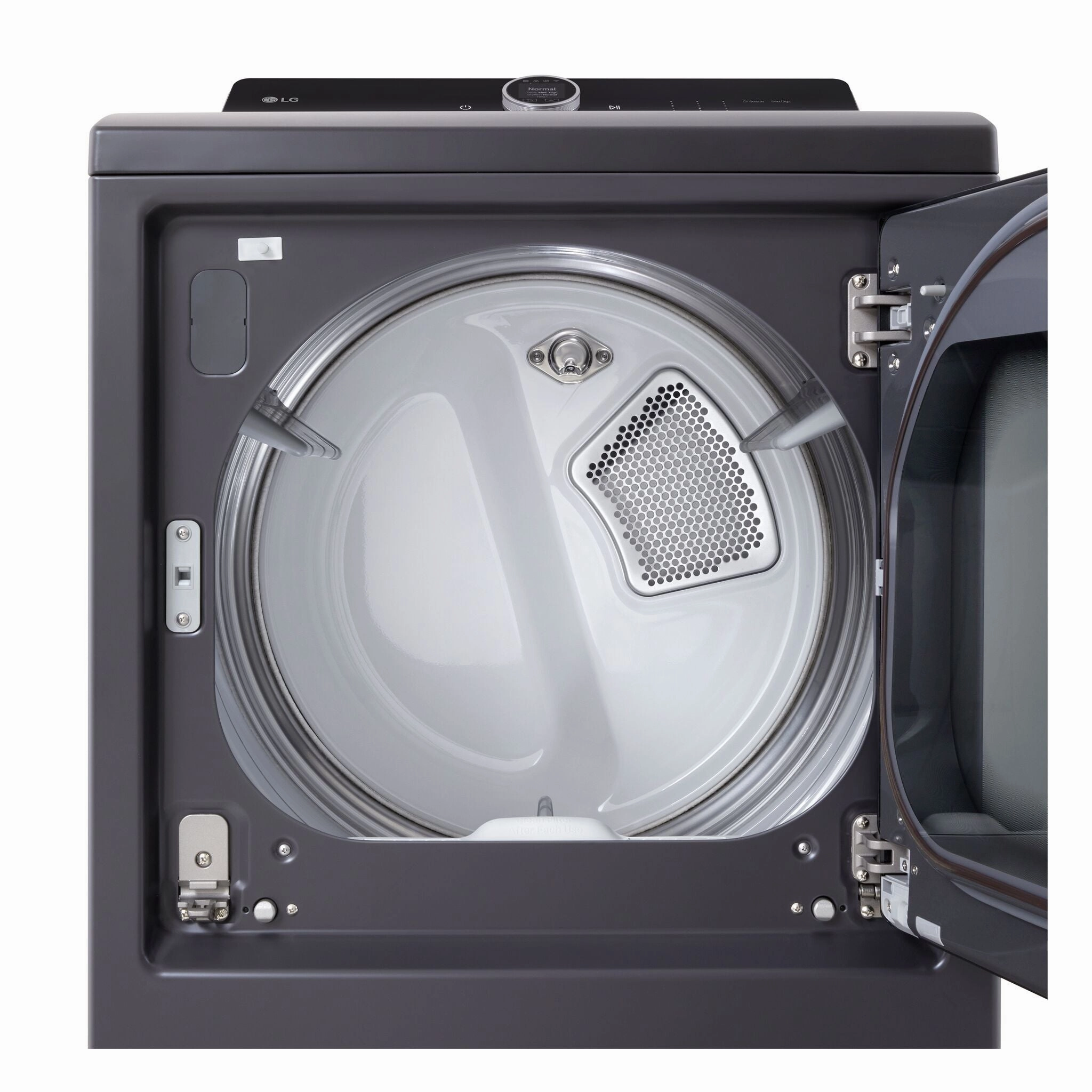 LG Matte Black Electric Dryer with EasyLoad Door (7.3 Cu.ft) - DLEX8600BE